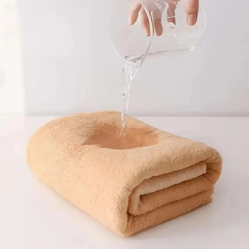 Juego de 2 toallas de baño de terciopelo coral – Súper suaves, altamente absorbentes, de secado rápido, calidad de hotel y spa de lujo para adultos, baño, hogar y viajes