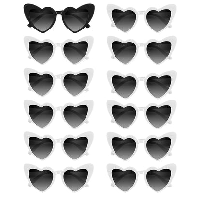 12–120PCS Personalized Heart Sunglasses with Pen – Wedding & Bachelorette Party Favors, Bridal Party Photo Props & Gifts