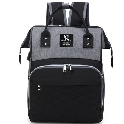 Large Capacity Baby Diaper Backpack with Stroller Hanging Bag & Changing Mat – Waterproof Maternity Nursing Bag for Moms