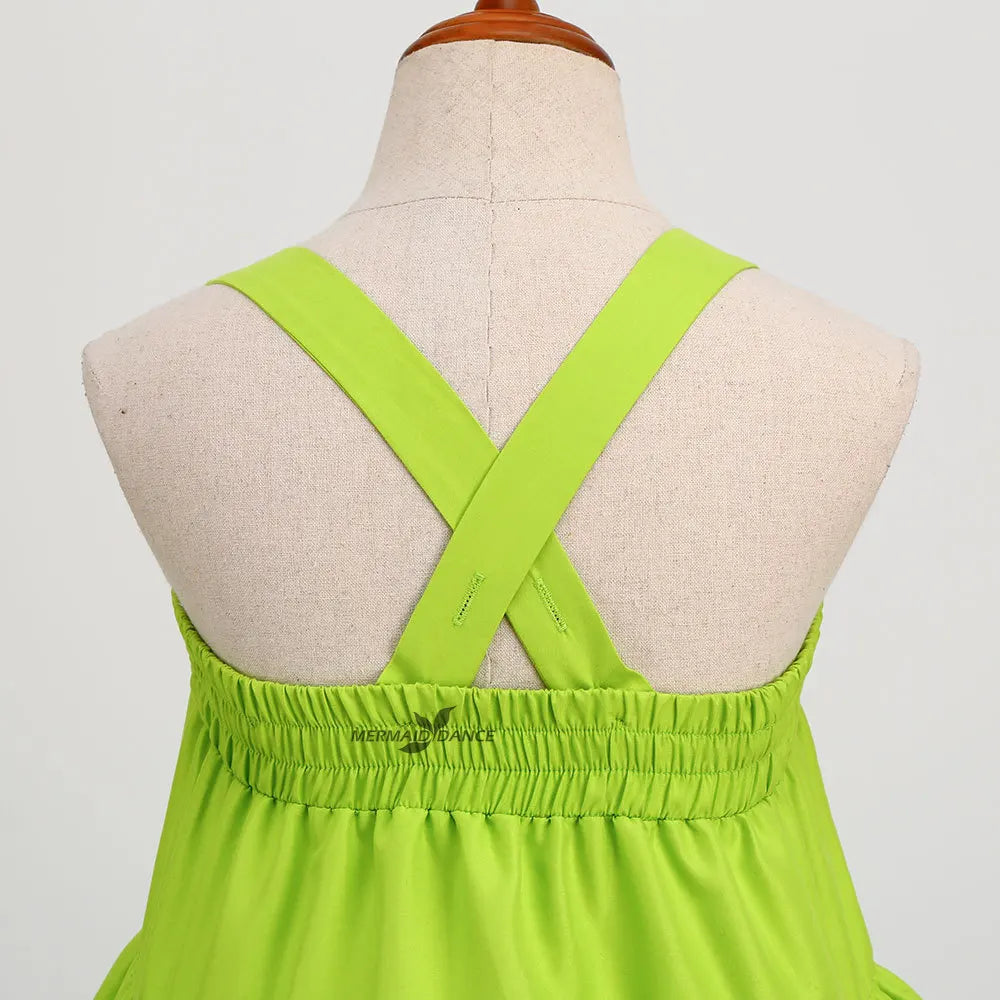 Girls Tinker Bell Costume – Green Fairy Princess Fancy Dress for Halloween, Birthday Parties & Cosplay, Ages 2–10Y