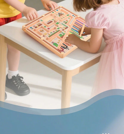 Labyrinthe Magnétique – Jeu Éducatif Avancé pour Enfants, Activité d'Apprentissage des Mathématiques et de Développement Cognitif, Entraînement de l'Intelligence Visuelle, Casse-tête Manuel