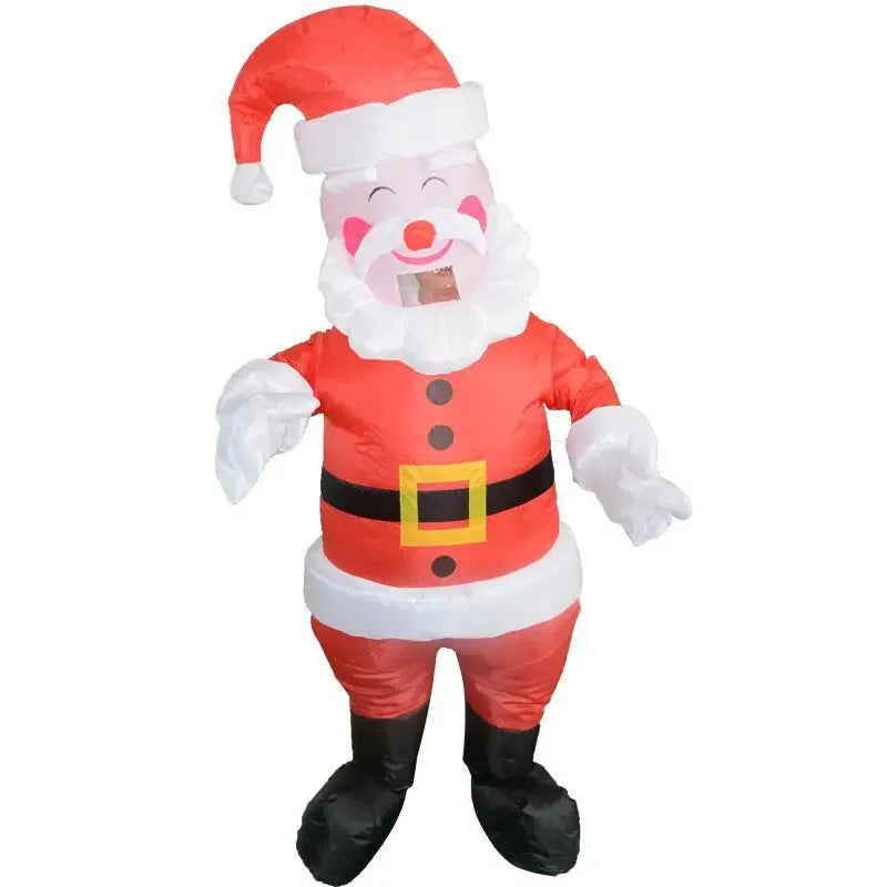 Funny Inflatable Christmas Costumes for Adults and Kids, Santa Claus Reindeer Snowman Christmas Tree Penguin Outfit for Halloween, Xmas, Carnival and Holiday Parties
