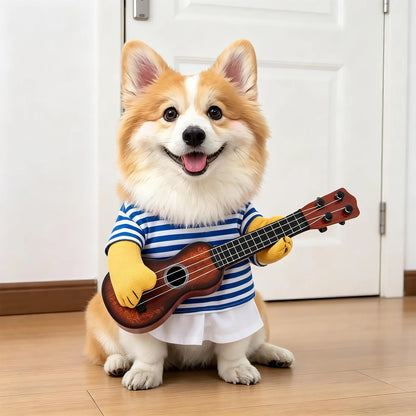 Funny Halloween Pet Transformation Costume – Cute Costume Outfit for Small Dogs & Cats, Creative Pet Clothing for Halloween Parties & Dress-Up