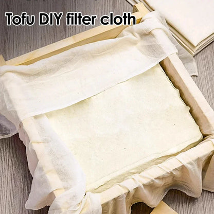 Reusable Nut Milk Bag – Natural Unbleached Cotton Fine Mesh Strainer for Cheese, Yogurt & Tofu