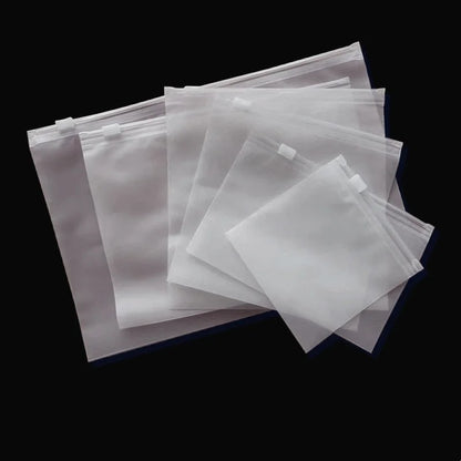 Matte Frosted Zipper Packaging Bags for Clothing, Shirts, Socks, Storage & Shipping – Reusable Plastic Pouches