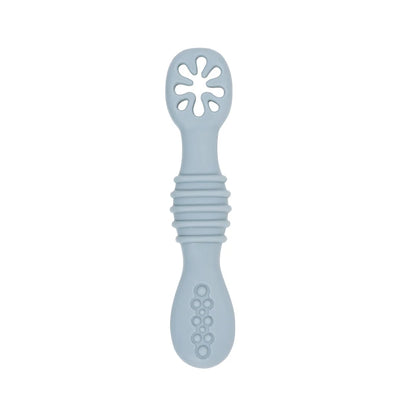 Lot de cuillères d'alimentation en silicone pour bébé – Cuillère douce à double embout pour purées, céréales de riz et sevrage autonome