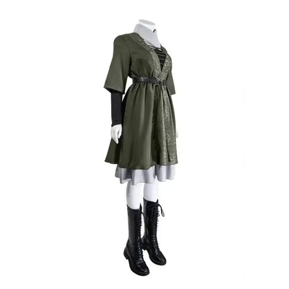 Halloween Party Women Cosplay Costume | Anime Game Style Hooded Cape Dress | Full Outfit Casual Party Wear