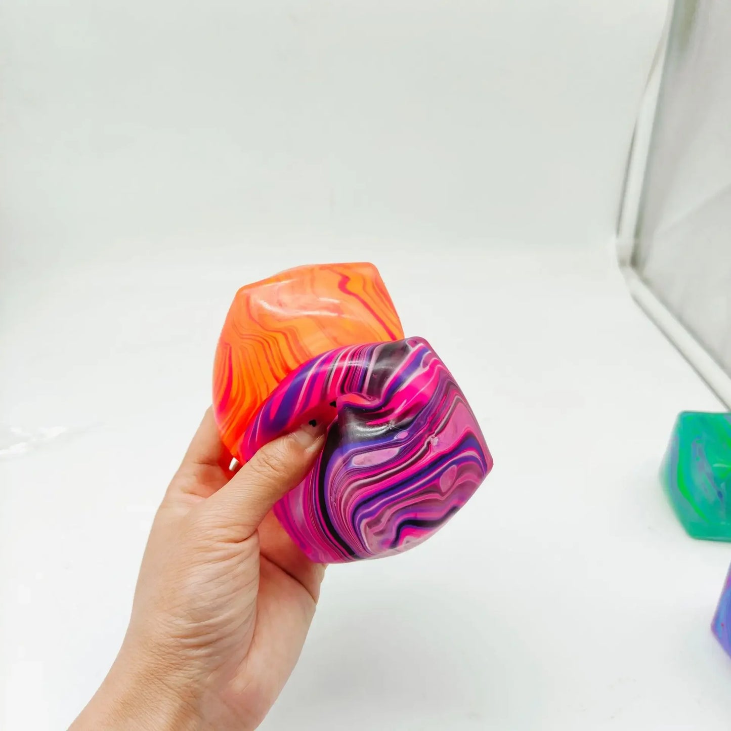 Needoh Soft Glutinous Sensory Stress-Relief Toy Cube – Gel Filled Stretchable Soft Ice Cube, Slow Rebound Fidget Toy (Blind Box Style)