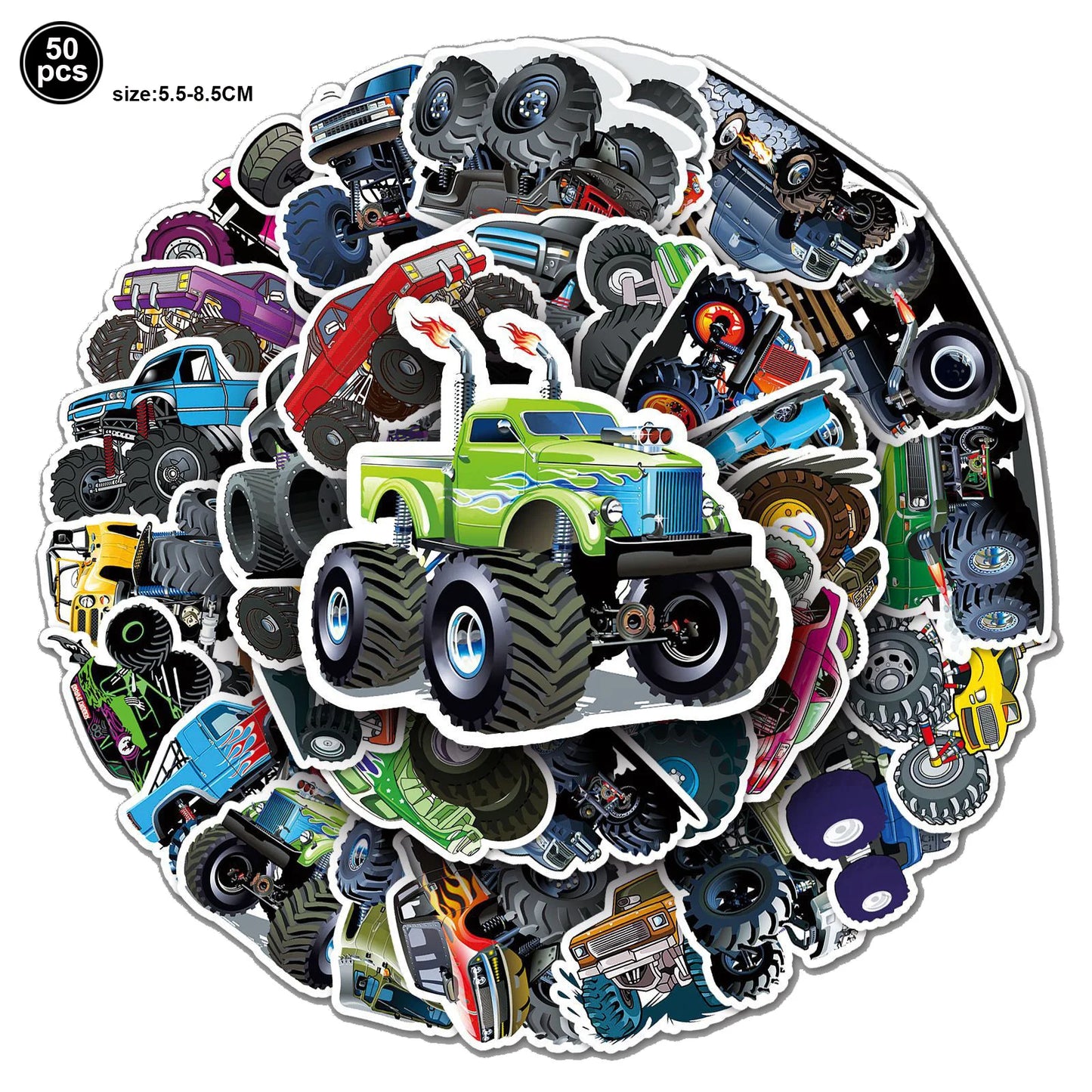 Monster Truck Birthday Party Supplies – Disposable Plates, Napkins, Banner & Tablecloth for Kids' Boys' 2nd Birthday Decorations
