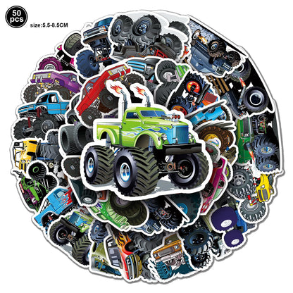 Monster Truck Birthday Party Supplies – Disposable Plates, Napkins, Banner & Tablecloth for Kids' Boys' 2nd Birthday Decorations