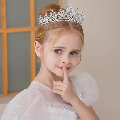 Princess Crystal Tiara Crown for Girls – Elegant Birthday, Dance & Party Hair Accessory