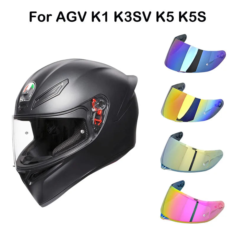 Replacement Helmet Visor Lens for AGV K5, K5S, K3 SV, K1 & Compact ST – Motorcycle Helmet Face Shield Windshield Lens
