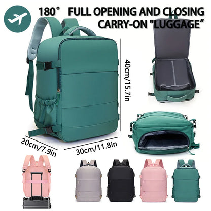 Travel Boarding Backpack – Large-Capacity Lightweight Multi-Functional Laptop Bag for Short Trips, Leisure Travel & Carry-On Use