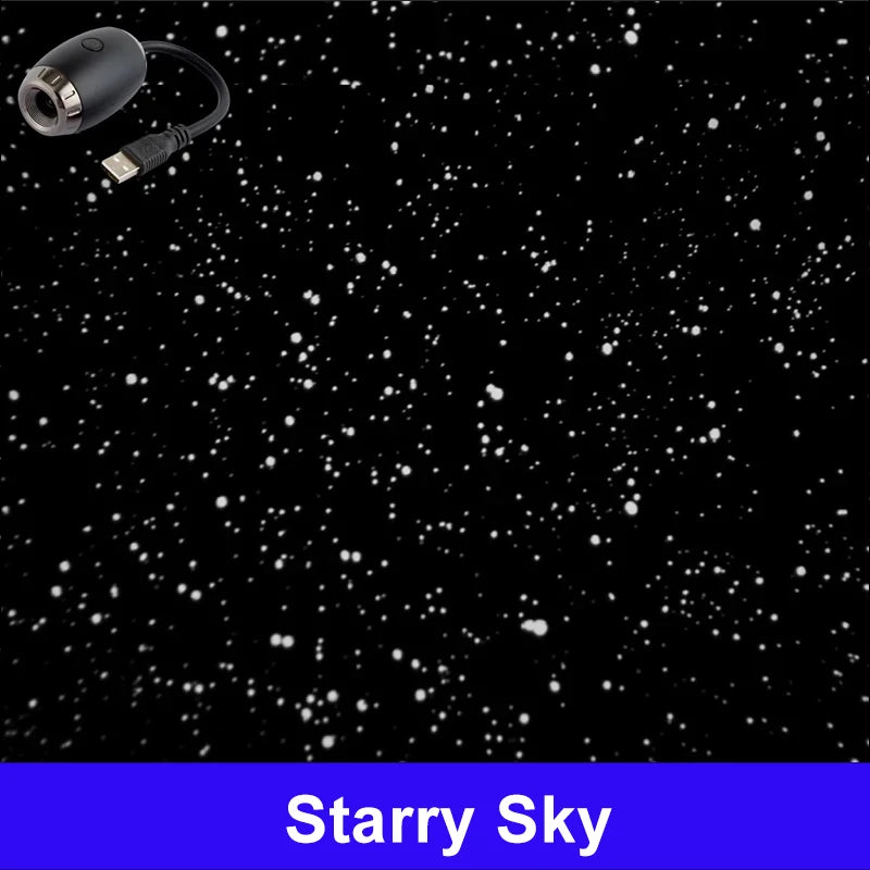 Lámpara proyector USB LED de cielo estrellado y galaxia – Luz nocturna de Saturno para coche, habitación y decoración de techo