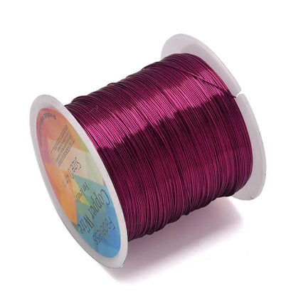 Alambre de Cobre para Joyería Resistente al Deslustre (0.3mm, 0.4mm y 0.5mm) – Alambre para Cuentas de Manualidades para Fabricación de Joyas y Artesanías DIY