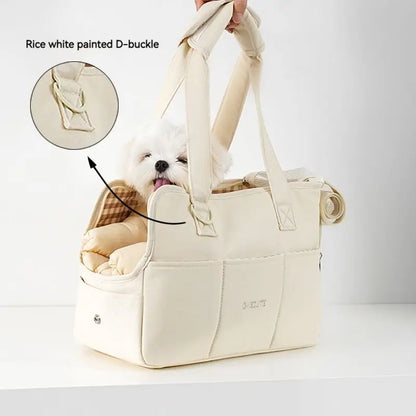 Bolso de hombro portátil para perros, bolsa de viaje para mascotas para Chihuahua, Yorkshire y perros pequeños