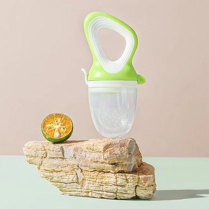 Silicone Baby Fruit Feeder Pacifier – Fresh Food & Teething Feeder with Protective Cover