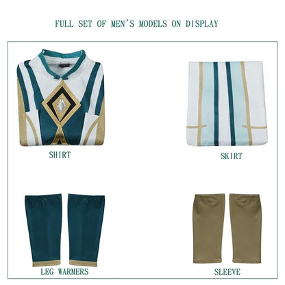 Genshin Impact Akademiya Cosplay Uniform – Sumeru Library Costume (Men & Women)