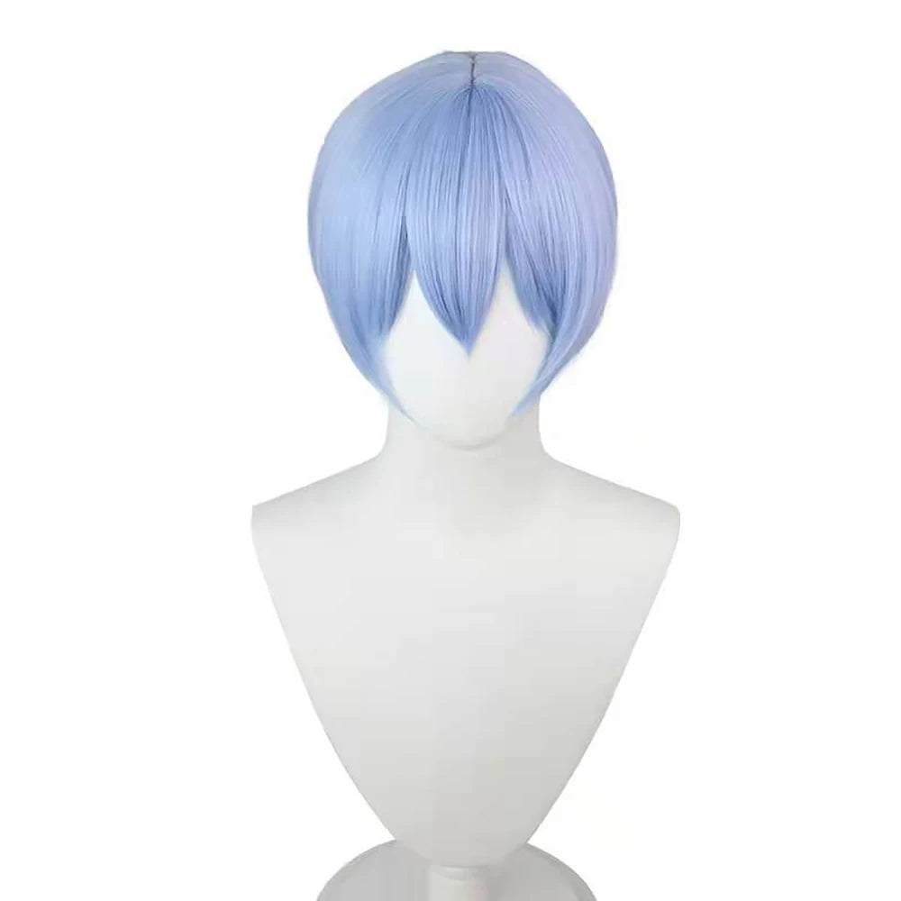 Asuka Langley Soryu Cosplay Costume Set – Wig & Hair Clips (Anime Character Accessories for Women/Girls, Halloween Party Outfit)
