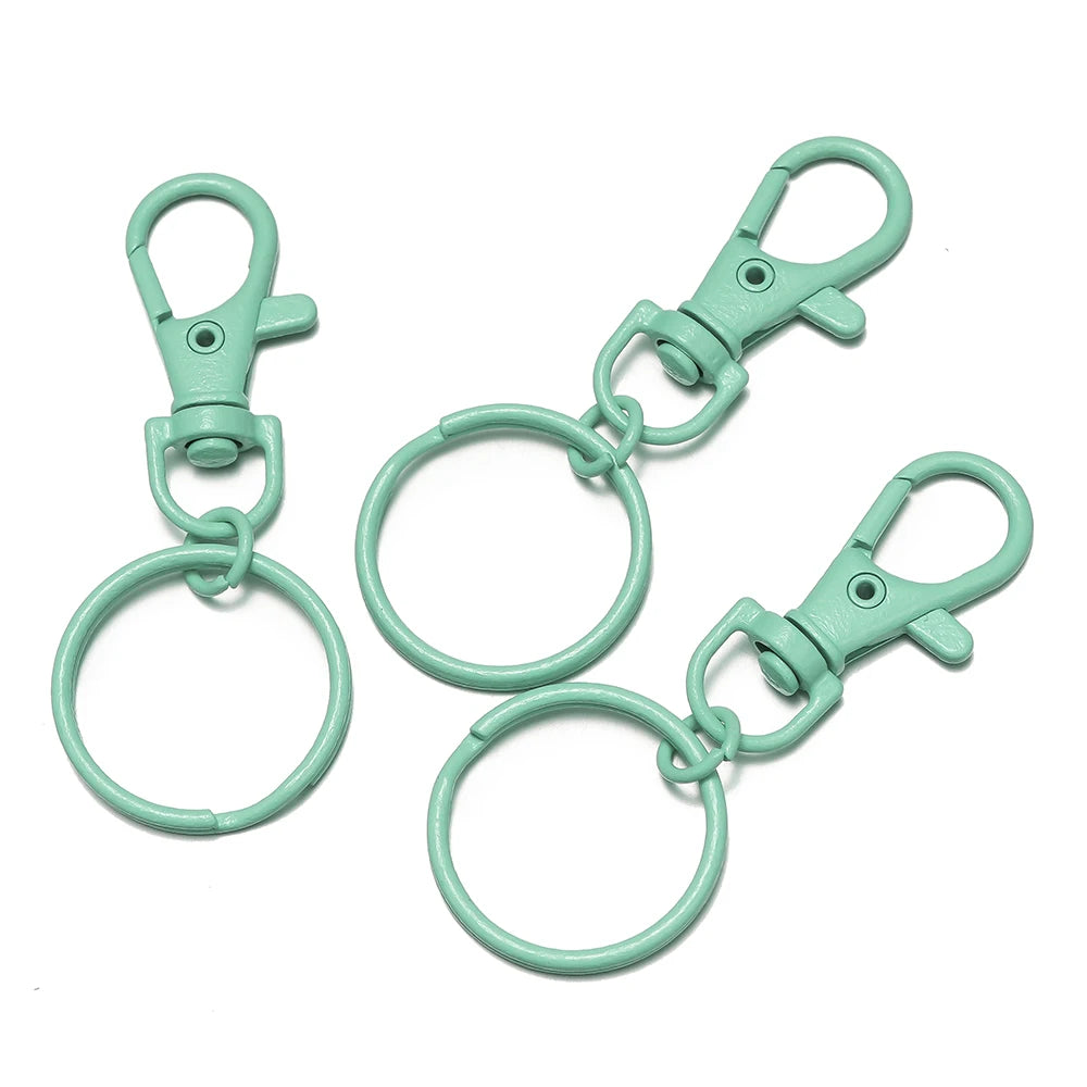 5–10 Piece Multicolor Keyring Lobster Clasp Hooks with Adjustable Buckles – DIY Keychain, Bag Charm, Doll & Jewelry Making Accessories