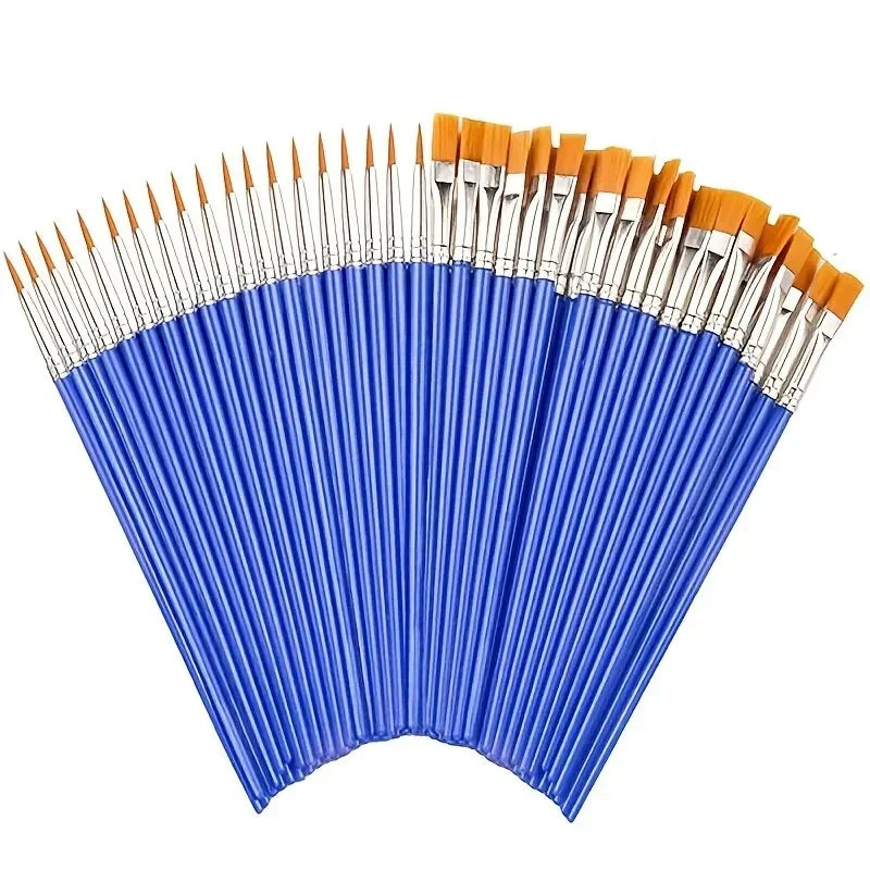 Set de 20 pinceles – Pinceles de artista multiusos para pintura acrílica, acuarela, óleo, manualidades y proyectos de arte DIY