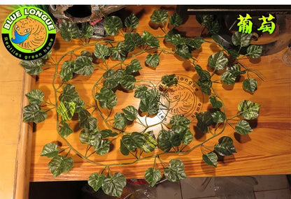 Bendable Reptile Jungle Vines – Flexible Foam Rattan Fake Branches for Lizard & Chameleon Terrariums, Rainforest Habitat Landscaping Decor