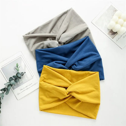 Extra Large Twisted Headband – Thick Wide Turban Hair Wrap for Women | Workout Yoga Fashion Hair Accessories