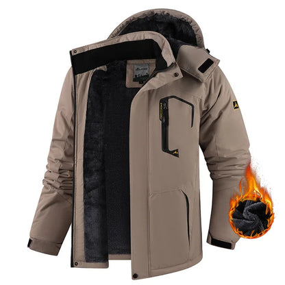 Unisex Thermal Ski Jacket – Windproof & Waterproof Winter Parka with Fleece Lining, Warm Outdoor Climbing Coat for Men & Women