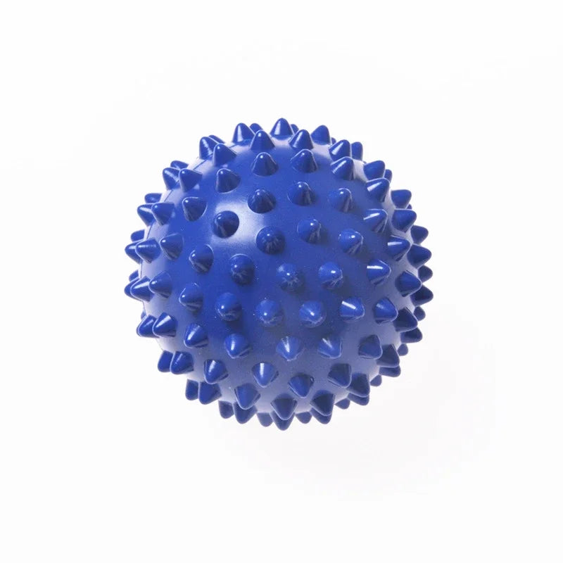 Balle de massage à picots en PVC de 7 cm – Balle de physiothérapie rigide pour soulager la fasciite plantaire, la récupération musculaire, la musculation et le massage sportif
