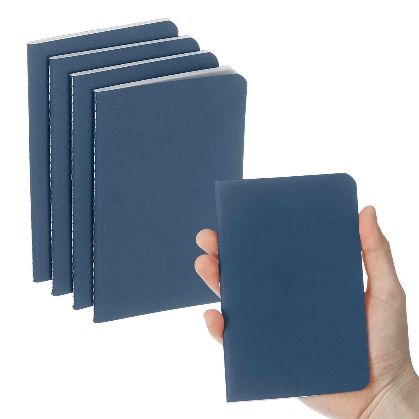 4/6 uds. Cuadernos A6 Kraft de Bolsillo – Mini Diarios Rayados para la Escuela y la Oficina