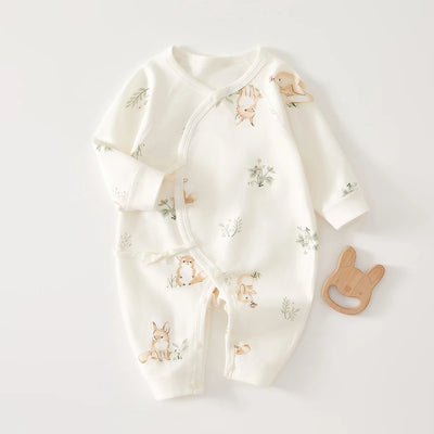 AYNIGIELL Newborn Baby Jumpsuit – Soft Four-Season Infant Romper for Baby Boys & Girls (0–6 Months)