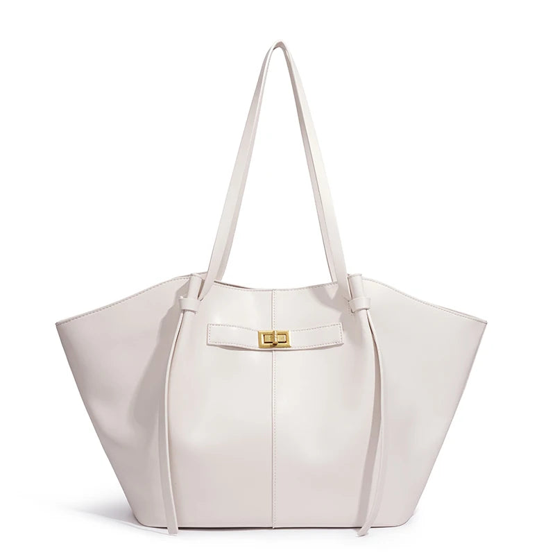 Large Capacity Bat-Shaped Women's Handbag Trendy Shoulder Crossbody Bag High Street Style
