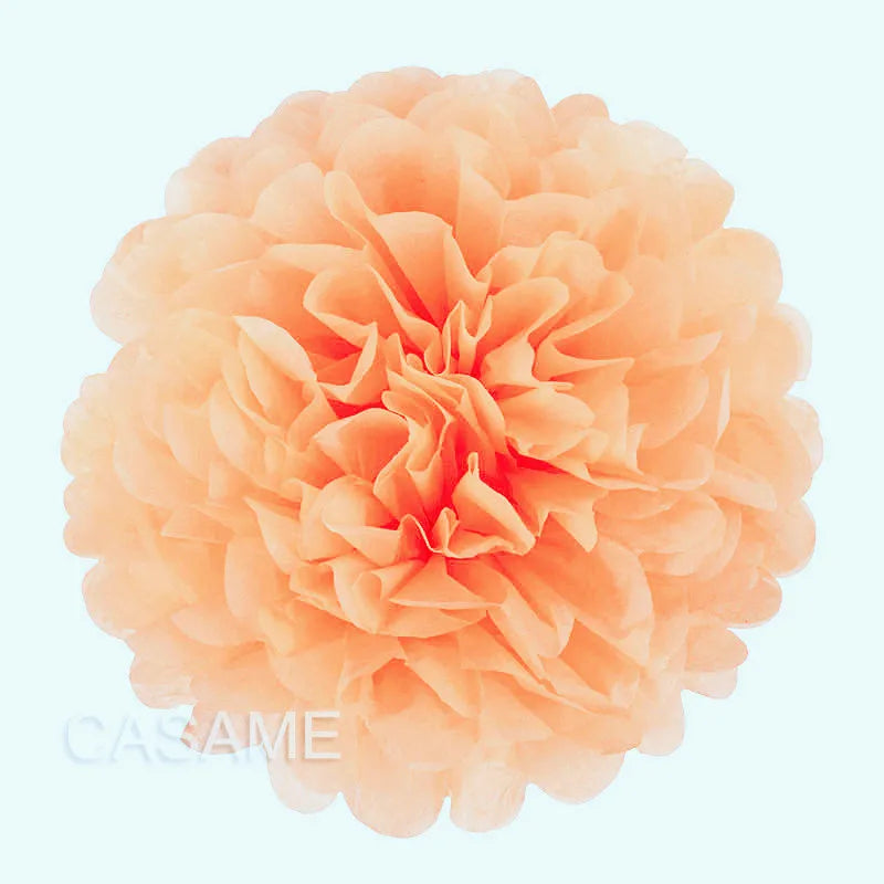 5PCS Tissue Paper Pom Poms – 4–12 Inch Paper Flower Balls for Weddings, Birthdays & Party Decorations