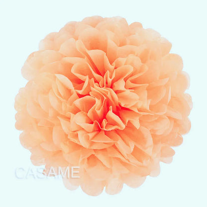 5PCS Tissue Paper Pom Poms – 4–12 Inch Paper Flower Balls for Weddings, Birthdays & Party Decorations