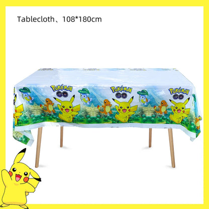Décorations d'anniversaire Pokémon – Vaisselle Pikachu, Ballons, Décorations de Gâteau et Articles de Fête