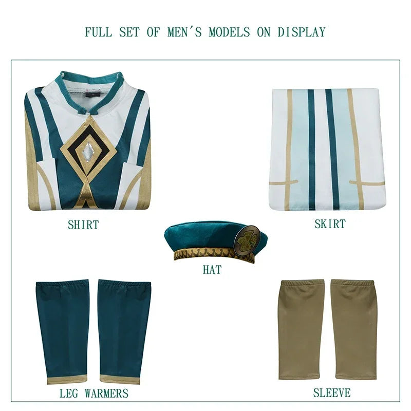 Genshin Impact Akademiya Cosplay Uniform – Sumeru Library Costume (Men & Women)