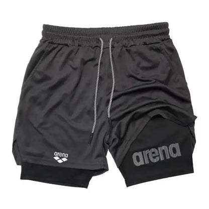Men's Quick-Dry Gym Shorts – Lightweight Breathable Beach Surf Board Shorts for Running, Training & Summer Sports