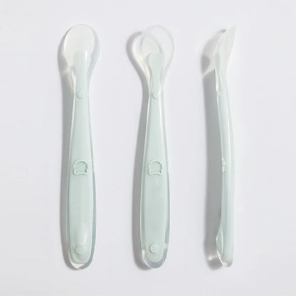 Soft Silicone Baby Feeding Spoon – Gentle Training Spoon for Infants, Toddlers & Baby-Led Weaning