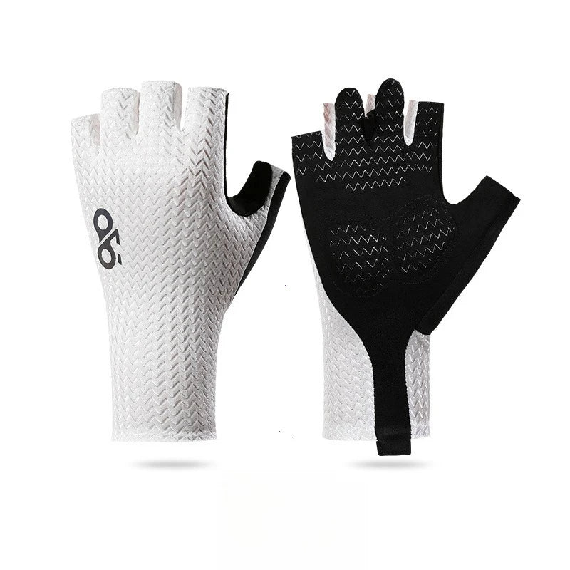 Guantes de Ciclismo Transpirables de Medio Dedo de Verano – Guantes Ultraligeros para Bicicleta de Carretera con Almohadillas Antideslizantes de Silicona para Ciclismo, MTB y Deportes al Aire Libre
