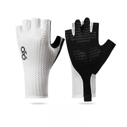 Guantes de Ciclismo Transpirables de Medio Dedo de Verano – Guantes Ultraligeros para Bicicleta de Carretera con Almohadillas Antideslizantes de Silicona para Ciclismo, MTB y Deportes al Aire Libre
