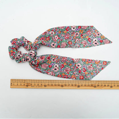 Korean Dots Scrunchie Hair Tie – Long Scarf Ponytail Elastic Hair Band for Women | Sweet Fashion Hair Accessories