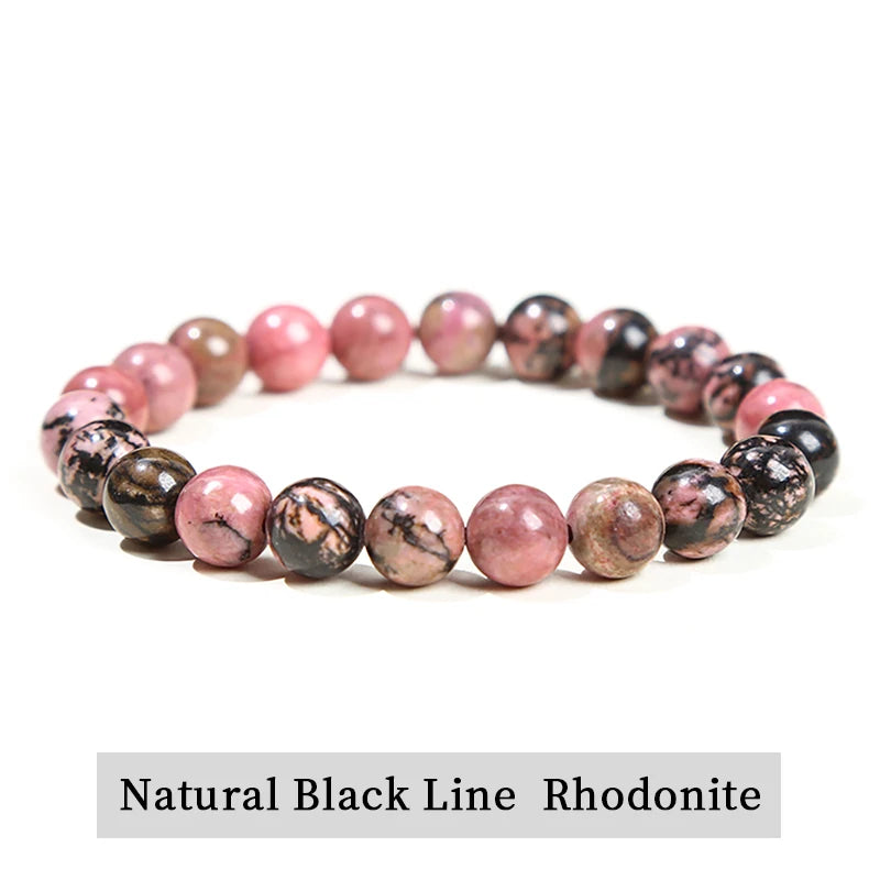 Pulsera de Cuentas de Piedra Natural – Pulsera de Gemas de Amatista, Ojo de Tigre, Cuarzo Cristal y Ágata para Mujeres y Hombres, Regalo de Joyería de Energía Reiki