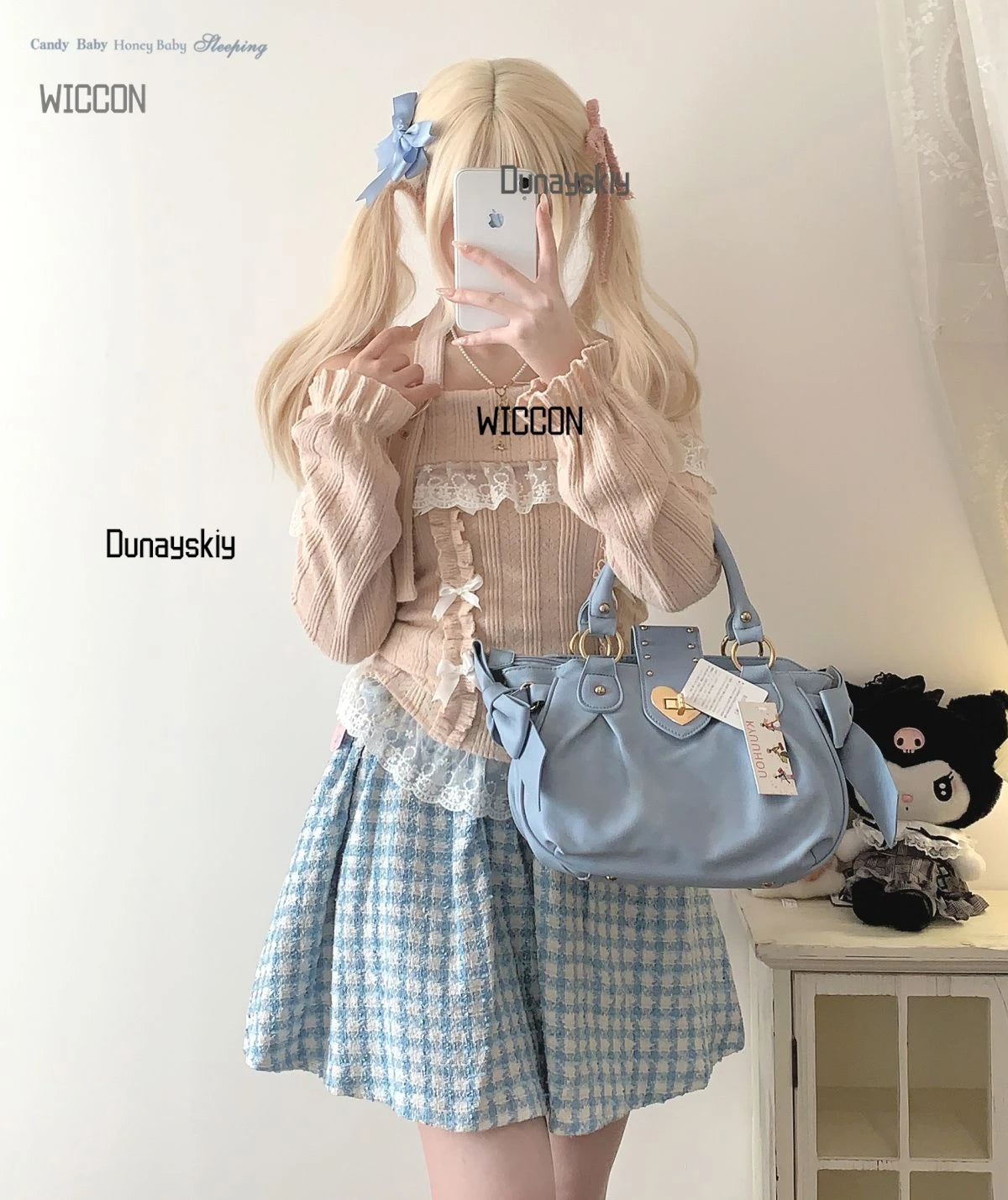 Woman Character Angel Role Play Costume – Japanese Anime Kimono Slit Elf Goddess Dress COS Uniform Set