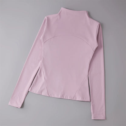 Women’s Yoga & Running Sports Jacket – Long Sleeve Windbreaker Activewear Sweatshirt for Workout & Training