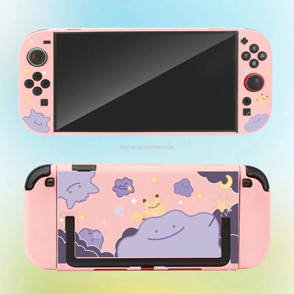 Funda protectora para Pokémon Switch 2 – Carcasa rígida mate de Ditto para accesorios de consola portátil Joy-Con de NS2