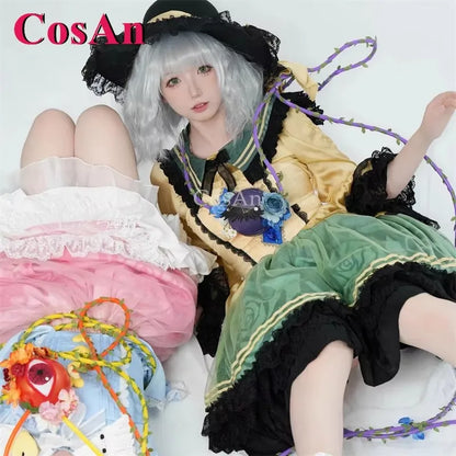 Touhou Project Komeiji Koishi Cosplay Costume Dress – Elegant Sweet Formal Outfit for Game Cosplay, Party, Halloween & Roleplay Wear