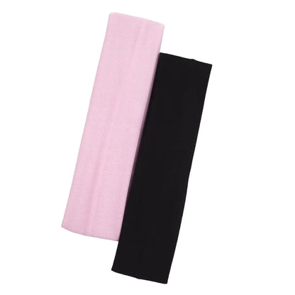 2 Diademas deportivas para yoga – Bandas elásticas absorbentes del sudor para el pelo de hombres y mujeres | Accesorios para el pelo para entrenamientos de fitness y gimnasio