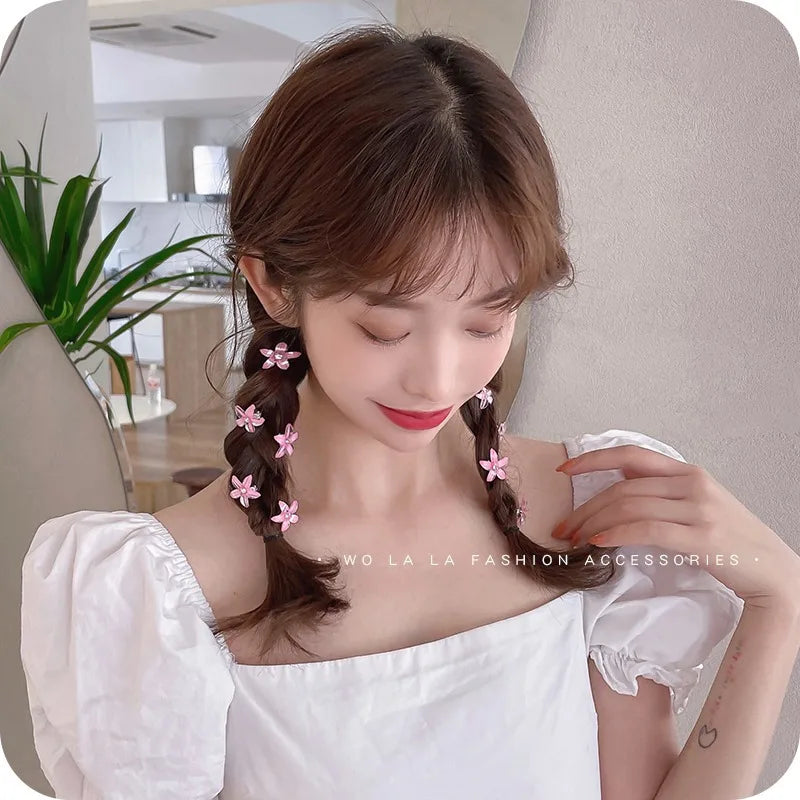Juego de 10 pinzas para el pelo de princesa con flores para niñas – Lindas horquillas y accesorios para el pelo florales para niños