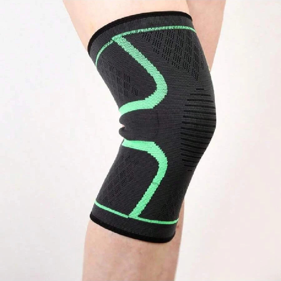 1 manchon de compression élastique pour genou – Genouillère respirante pour le basketball, la course, le cyclisme et l'entraînement sportif