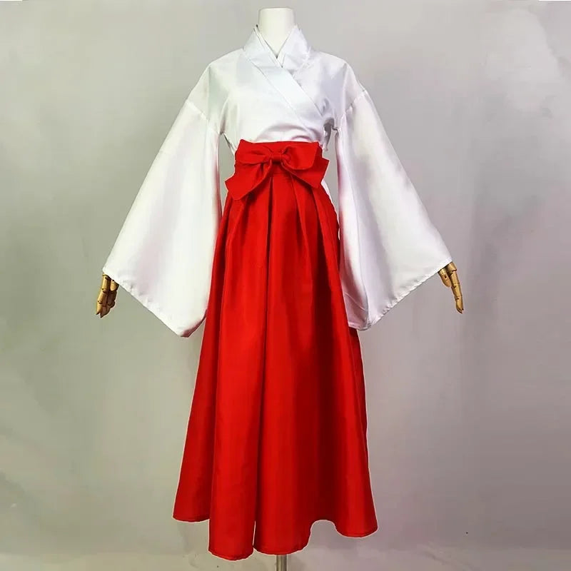 Iori Utahime Cosplay Costume – Kimono Style Dress Set with Top & Headwear (Women’s Halloween/Comic Con Outfit)